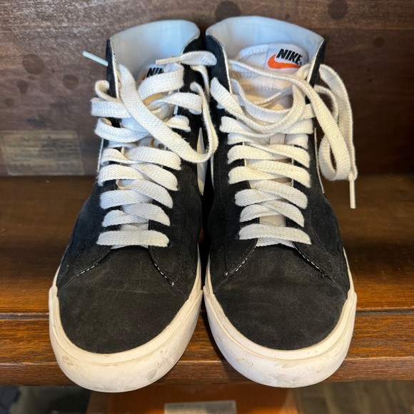 Nike Blazers Suede Black Size 8.5 - Picture 3 of 5